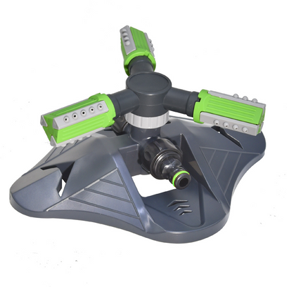 Rotatable Garden Sprinkler with 3 Nozzles - Efficient Irrigation Sprinkler for Lawns and Gardens