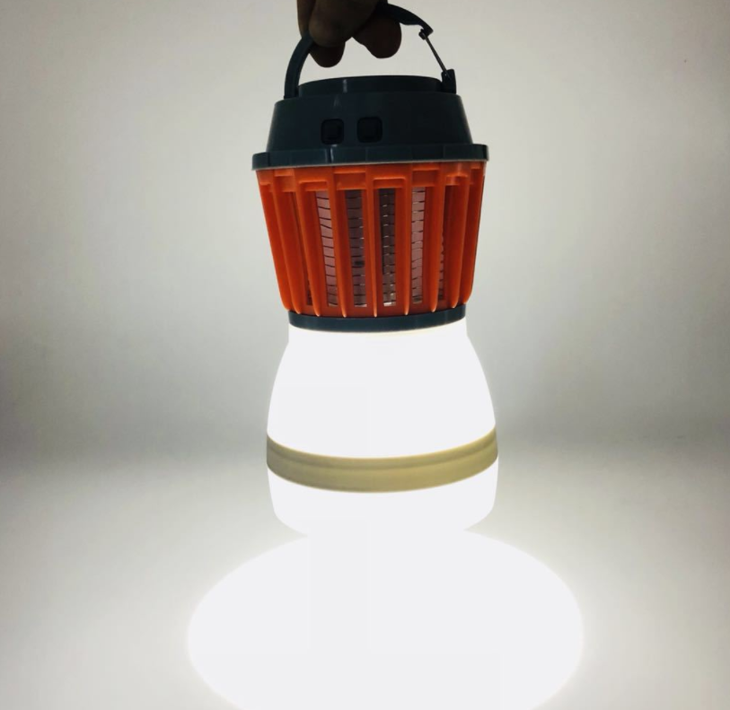 Solar Led Mosquito Lamp With Integrated Lantern - Effective Insect Protection And Lighting For The Garden And Camping