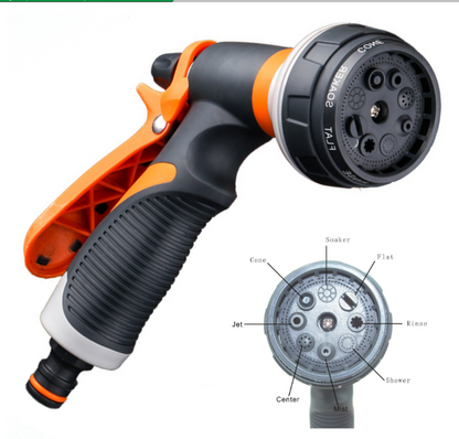 Multi - Function Garden Shower with 9 Spray Modes - Ergonomic Spray Nozzle for Garden Irrigation