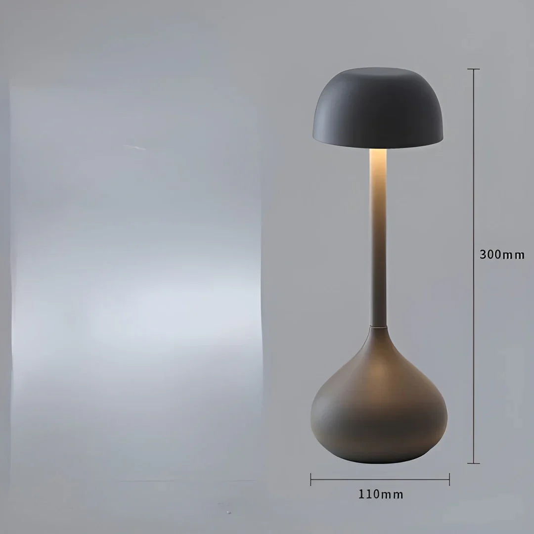 Wireless Dimmable Mushroom Table Lamp