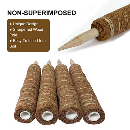 Coconut Moss Stick for Climbing Plants - Natural Climbing Aid for Houseplants and Garden