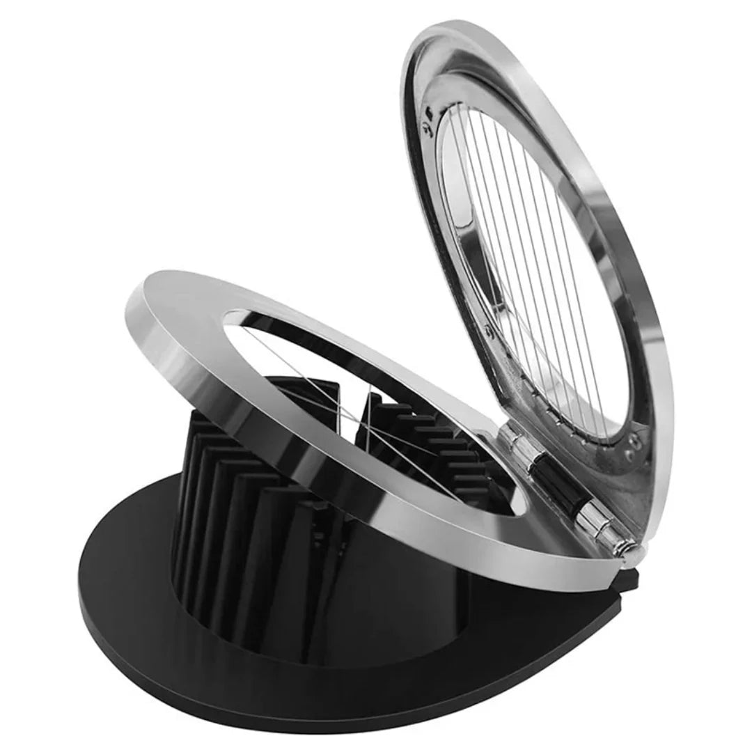 Stainless Steel Egg Slicer - 3-in-1 Cutting Options For Effortless Preparation