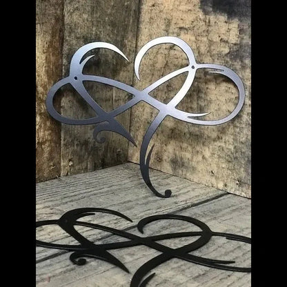 Iron Wall Decoration with Infinity Heart