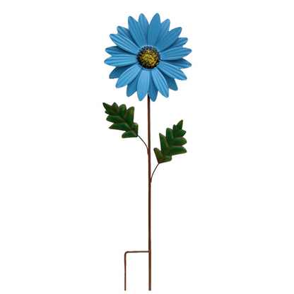 Decorative Metal Sunflower for Garden - Colourful Flower Plugs for Outdoors and Landscape