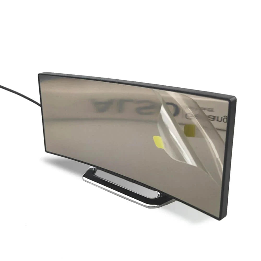 Curved LED Digital Alarm Clock In A Modern Style