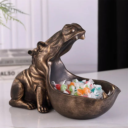 Decorative Hippo Desk Organizer for Storage