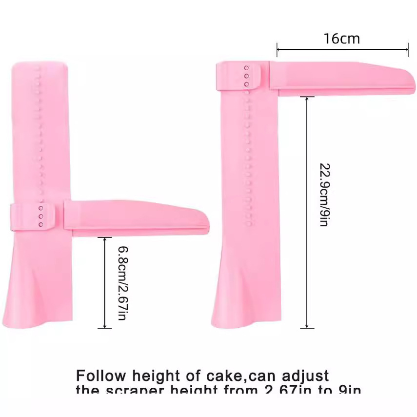 Cake Smoothing Tool For Evenly Spreading And Decorating Cakes