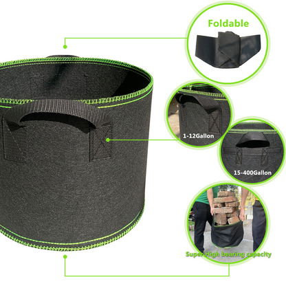 Fleece Plant Sack - Robust Garden Container With Handles For Plants