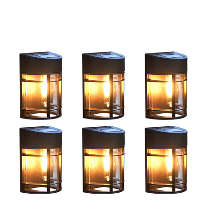 Outdoor Wall Light With Glass And Grille - Led Garden Lighting  Weatherproof For Patio Balcony