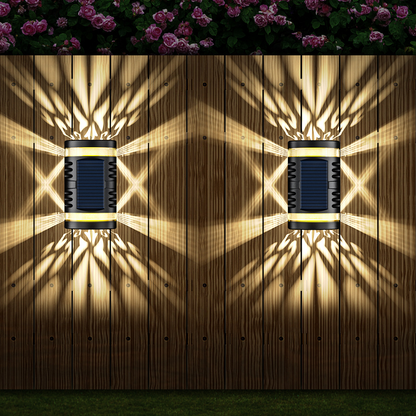 Solar Lamp With Intelligent Light Control - Outdoor Wall Light With Automatic Night Detection