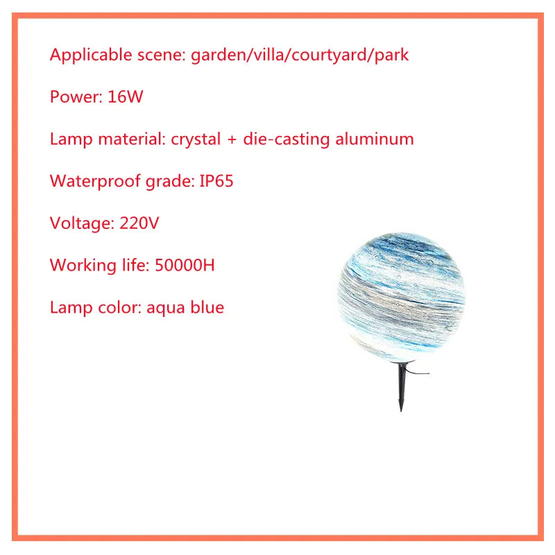 Solar Lawn Light - Led Garden Globe Outdoor Light  Weatherproof For Garden  Patio