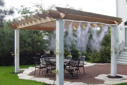 Spray Irrigation System - Water Hose with Spray Nozzles for Cooling Refreshment in the Garden