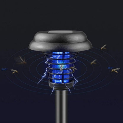 Solar Insect Killer With Led Light - Waterproof Garden Light For Mosquito Repellent