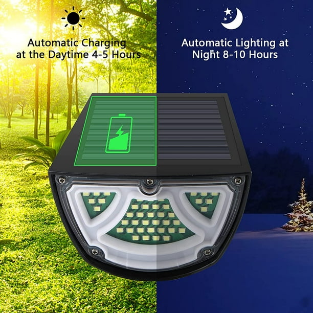 Solar Led Spotlight - Outdoor Lighting With Solar Panel For Garden And Paths