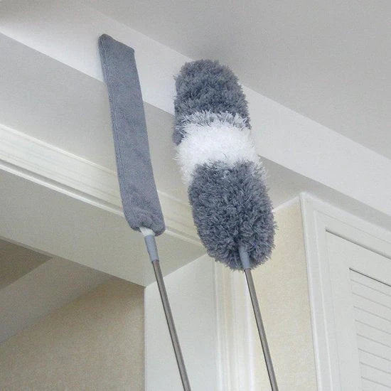 Extendable Feather Duster with Extension Pole for Corners and Ceilings