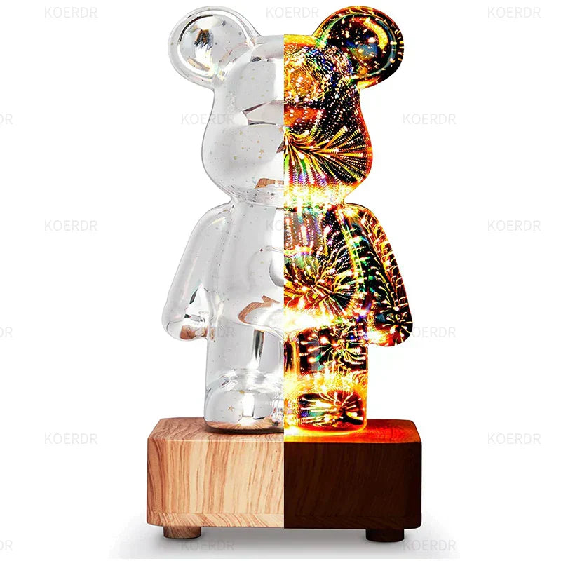3D Fireworks Effect LED Lamp