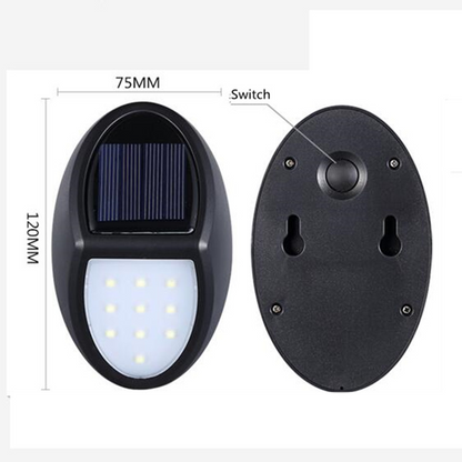 Solar Led Wall Lamp For Outdoors - Weatherproof Energy - Saving And With Motion Detector