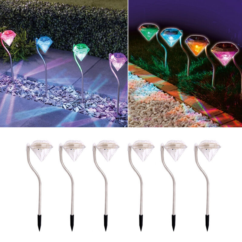 Diamond - Shaped Solar Garden Light - Led Lamps For Outdoor Use For Decoration And Lighting