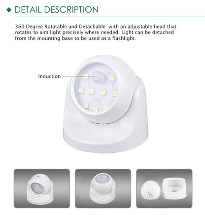 Wireless Round LED Spotlight