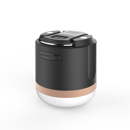 Portable Led Camping Lamp With Power Bank - Rechargeable Usb Connection  For Outdoor  Emergencies