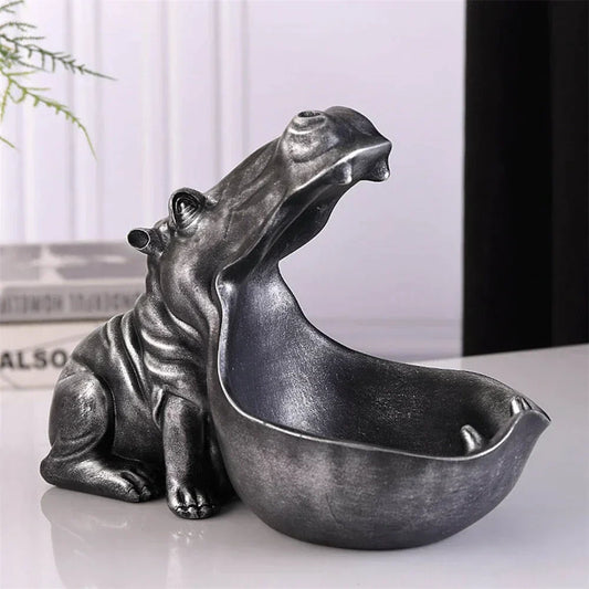 Decorative Hippo Desk Organizer for Storage