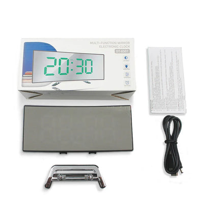 Curved LED Digital Alarm Clock In A Modern Style