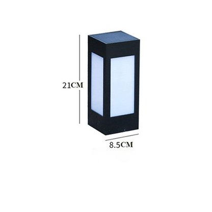 Solar Led Garden Lantern In Square Design - Decorative Outdoor Lighting For Paths And Patios