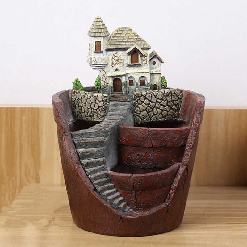 Succulent Decorative Flower Pot for Mini Garden - Bonsai Plant Pot for Micro Landscape and Garden
