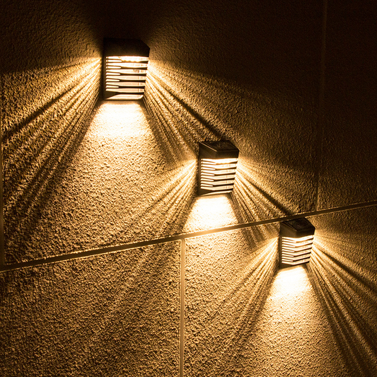 Solar Led Garden Wall Lamp - Solar - Powered Outdoor Lighting For Patio And Garden