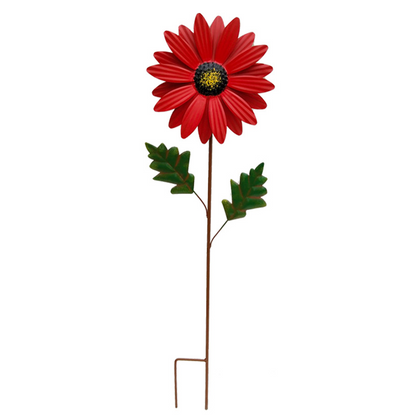 Decorative Metal Sunflower for Garden - Colourful Flower Plugs for Outdoors and Landscape