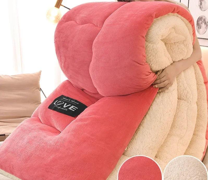 Premium Winter Blanket With Double-layer Flannel Fleece