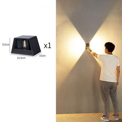 Modern Led Outdoor Wall Light With Up & Down Light - Waterproof Wall Light For House Facades And Entrance Areas