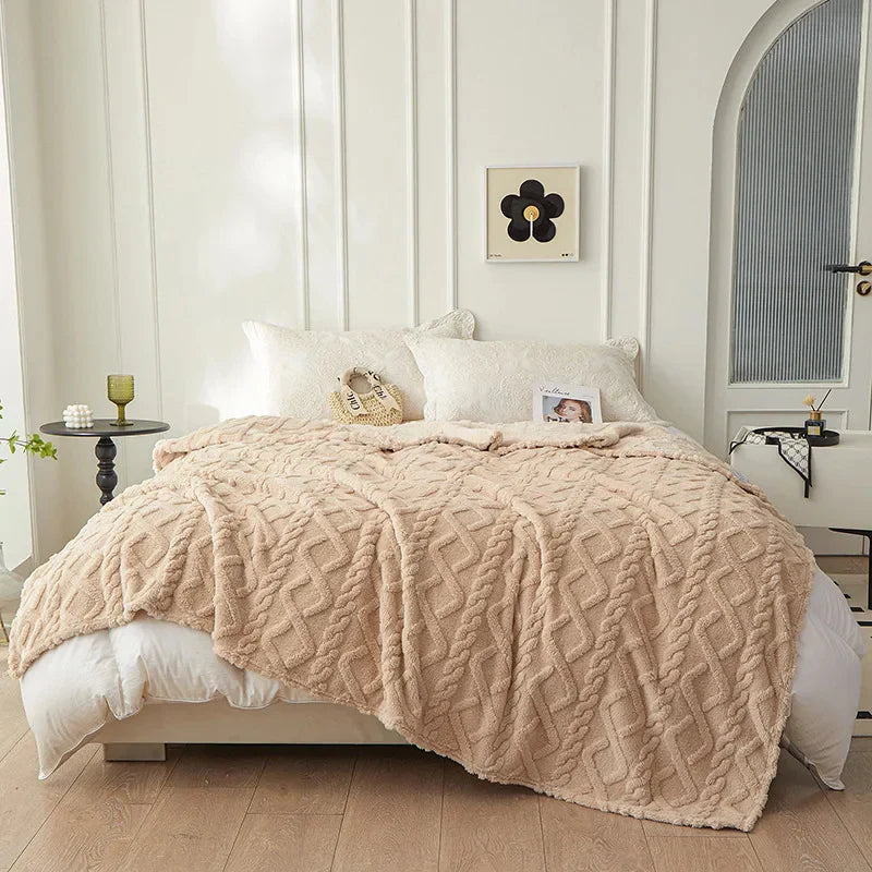 Double-Sided Cozy Wool Blanket