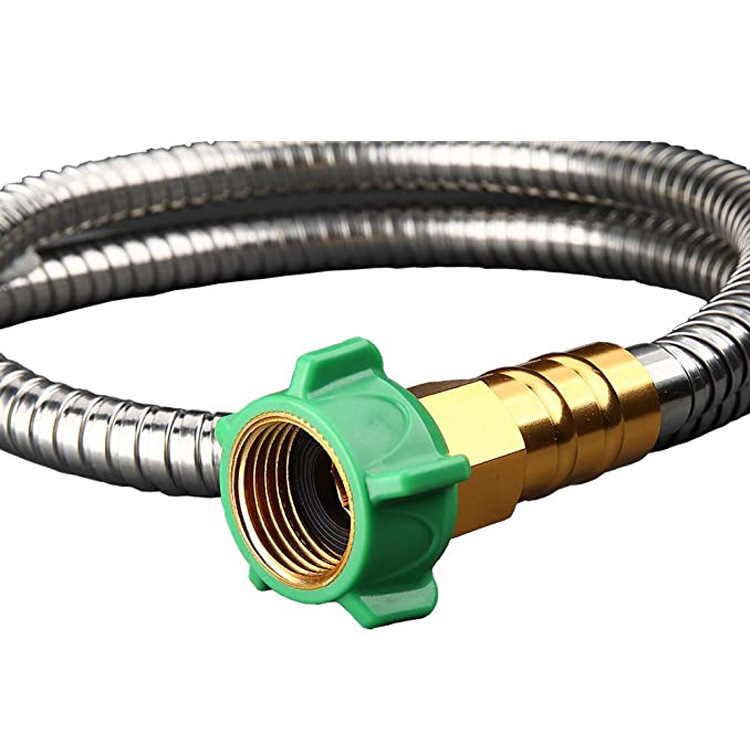 Flexible Stainless Steel Garden Hose with Brass Connection - Durable and Robust for Garden Irrigation