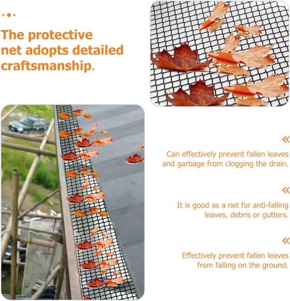 Gutter Protection Net - Plastic Leaf and Dirt Trap for Easy Cleaning
