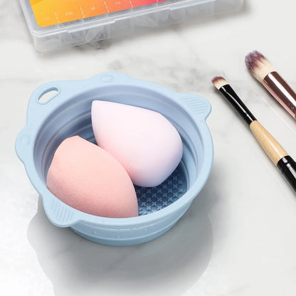 Foldable Silicone Brush Cleaning Bowl