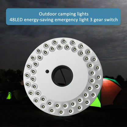 Solar Led Camping Lamp - Portable  Hanging Tent Lighting For Outdoor Activities