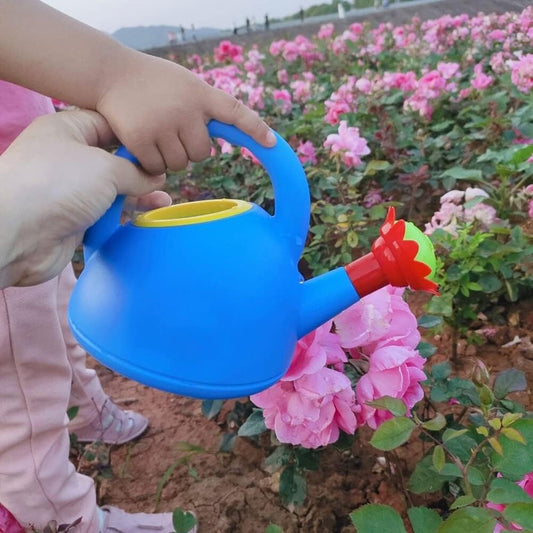 Children 's Watering Can with Flower Mouth - Colourful Plastic Watering Can for Little Gardeners