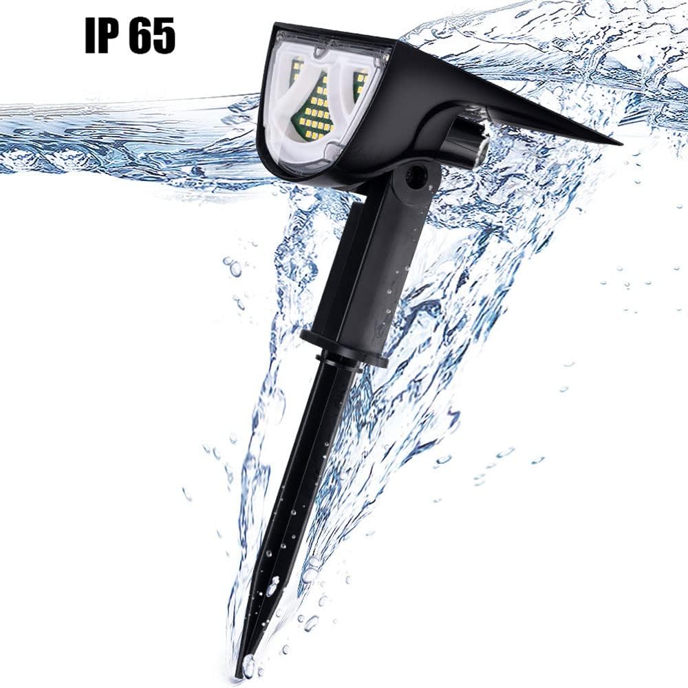 Solar Led Spotlight - Outdoor Lighting With Solar Panel For Garden And Paths