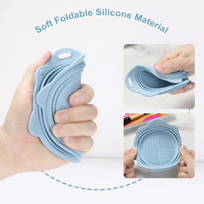 Foldable Silicone Brush Cleaning Bowl