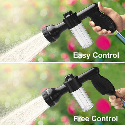 Multifunctional Car Wash Gun - Spray Gun with Microfibre Attachment for Thorough Cleaning