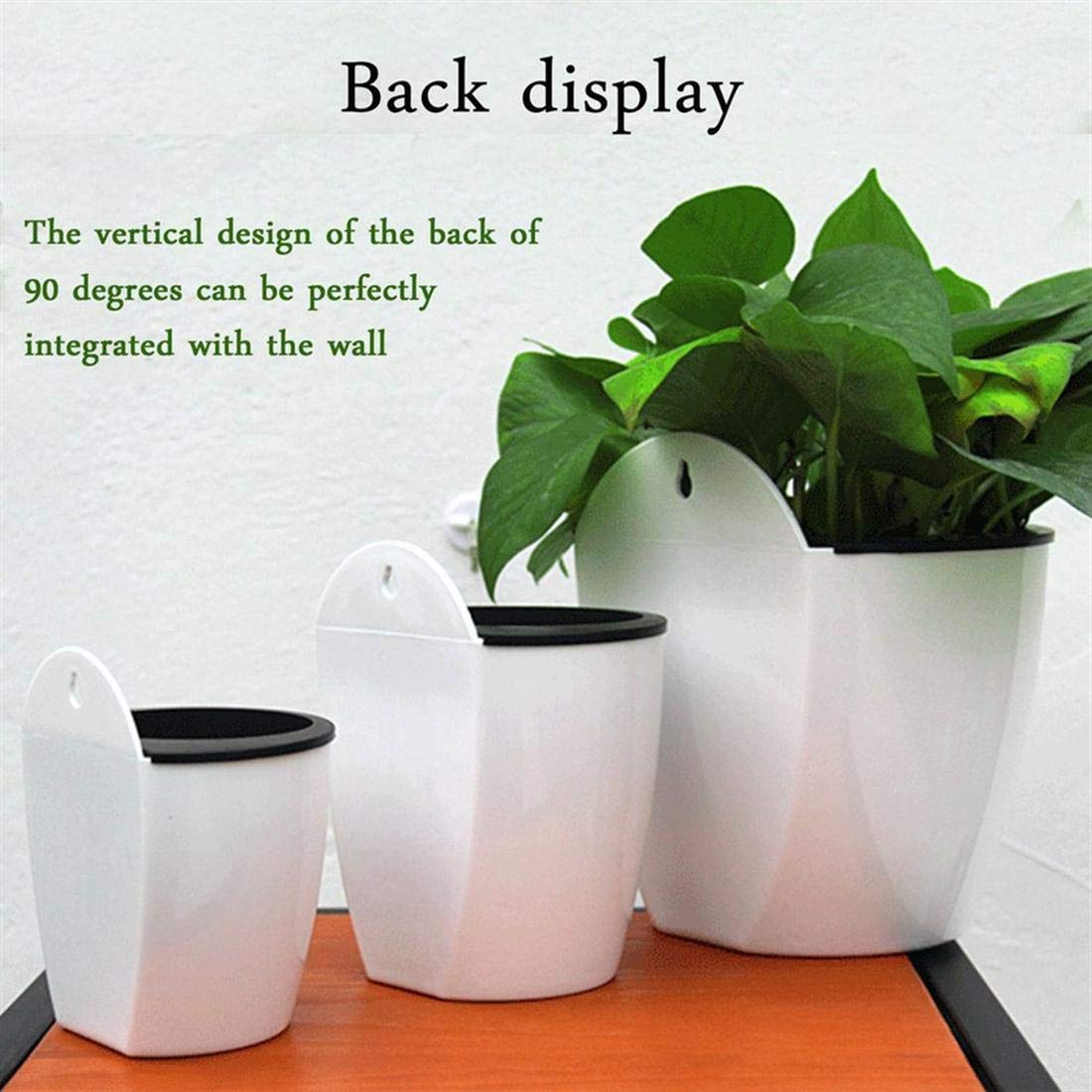 Self - Watering Hanging Plant Pot - Modern Flower Pot for Wall Mounting