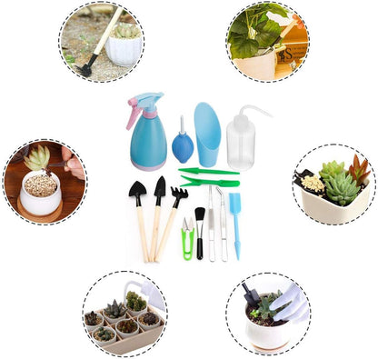 Succulent Garden Tool Set with Spray Bottle and Accessories