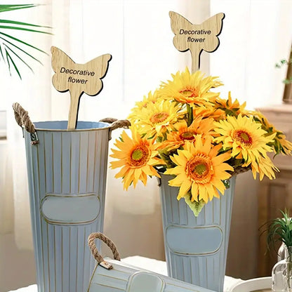 Wooden Plant Labels for Garden and Balcony - Rewritable Labels for Herbs and Plants