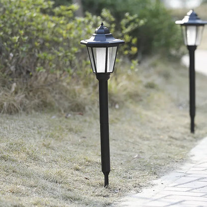 Solar Garden Lantern With LED - Outdoor Lighting For Patio & Garden In Classic Lamp Design
