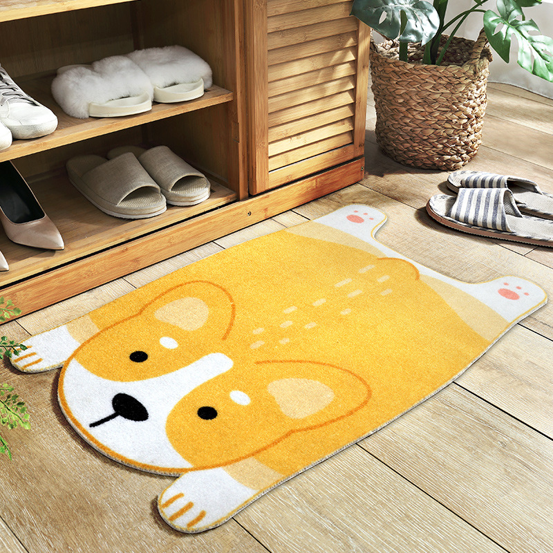 Cute Animal Non - Slip Mat - Pet Design for Kitchen , Bathroom and Hallway