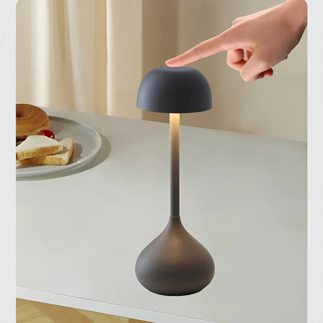Wireless Dimmable Mushroom Table Lamp