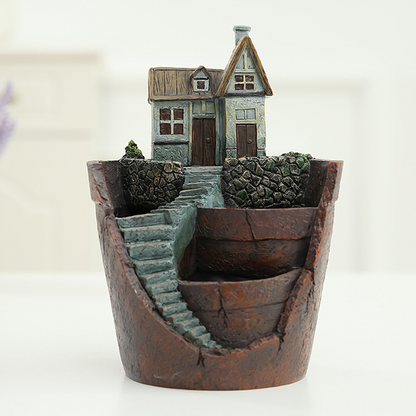 Succulent Decorative Flower Pot for Mini Garden - Bonsai Plant Pot for Micro Landscape and Garden