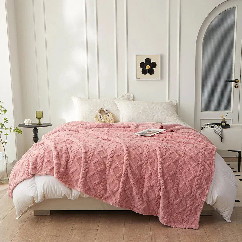 Double-Sided Cozy Wool Blanket