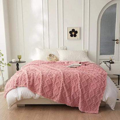 Double-Sided Cozy Wool Blanket
